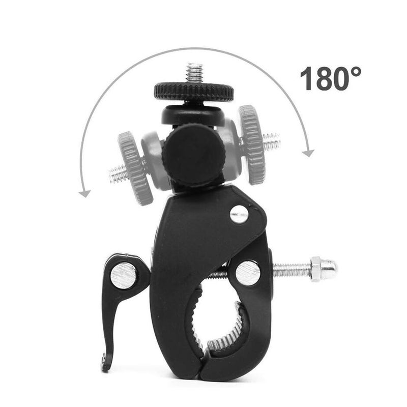 SUPON Camera Super Clamp with 1/4"- 20 Threaded Head Compatible for LCD Monitor,DSLR Cameras,DV,Flash Light,Studio Backdrop,Bike, Microphone Stands, Music Stands,Tripod, Motorcycle,Rod Bar - Image 2